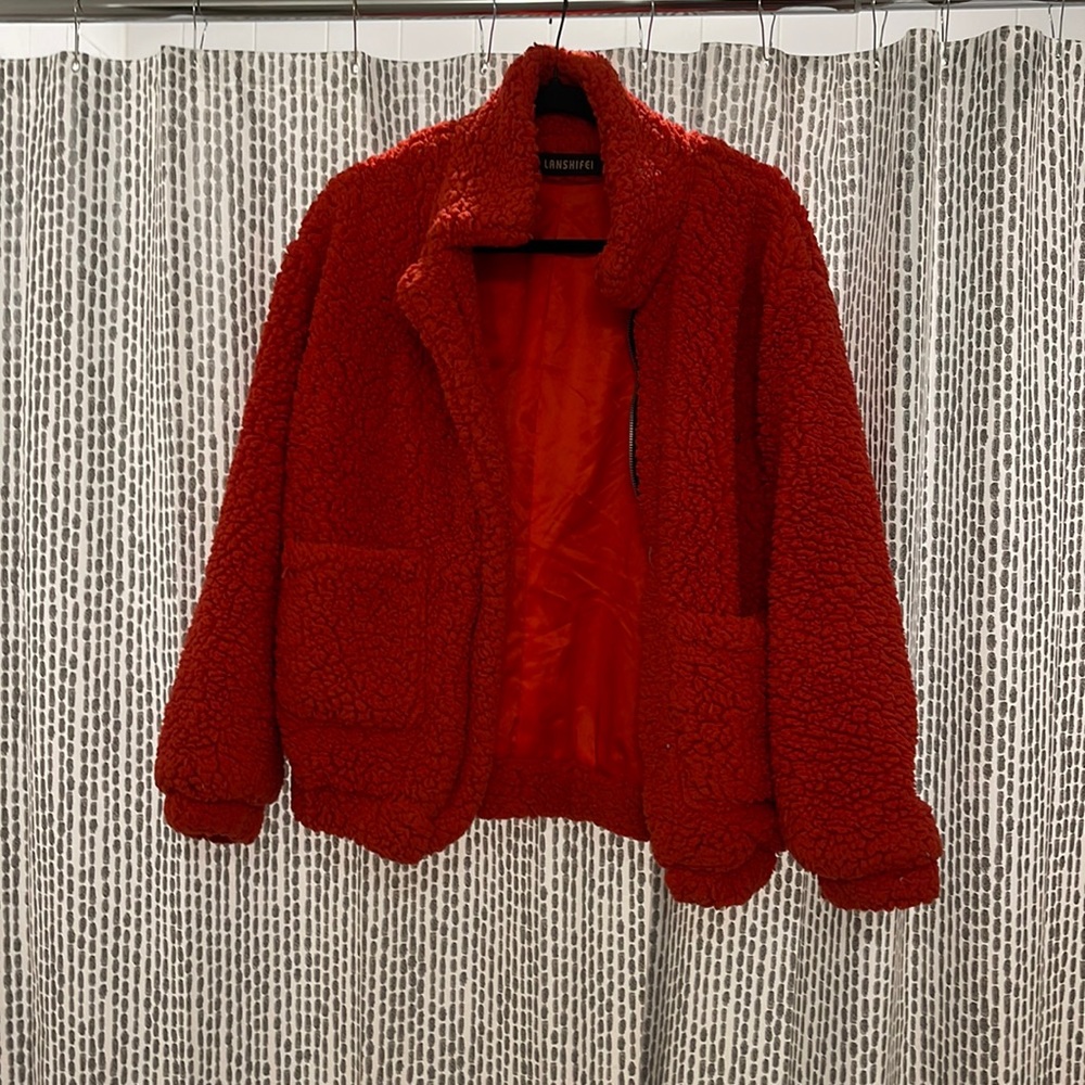 Large Red Puffy Jacket